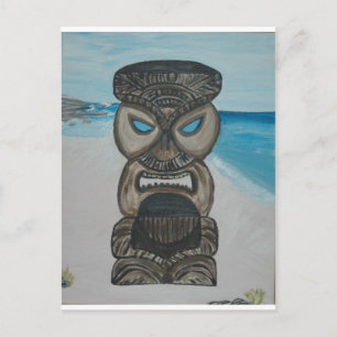 tiki on maui beach 004 - Copy Postcard