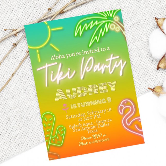 Tiki Party - Birthday Invitation (Creator Uploaded)