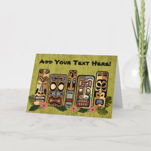 Tiki Party Greeting Card