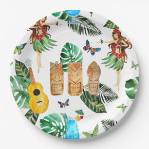 Tiki Party Plates