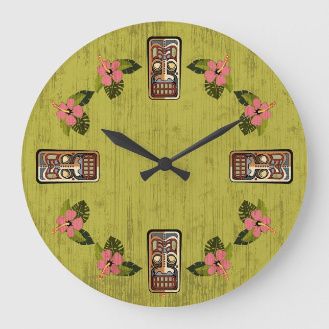 Tiki Party Wall Clock (Front)