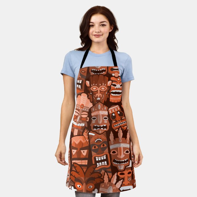 TIKI Pattern 2 Apron (Worn)