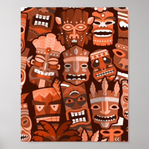 TIKI Pattern 2 Poster