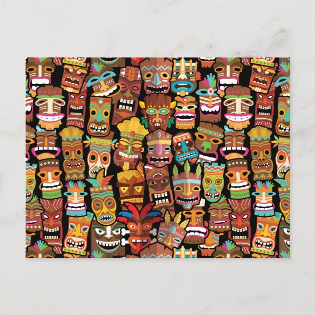 TIKI Pattern 4 Postcard (Front)