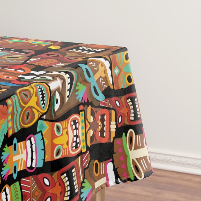 TIKI Pattern 4 Tablecloth (In Situ)