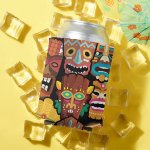TIKI Pattern 5 Can Cooler