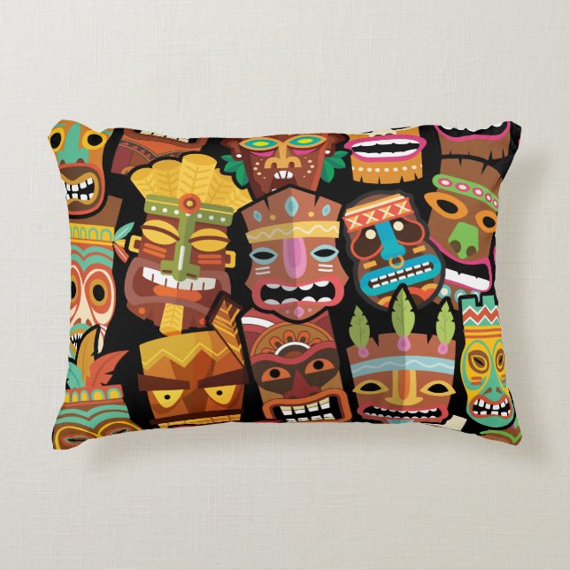 TIKI Pattern 5 Decorative Cushion (Front)