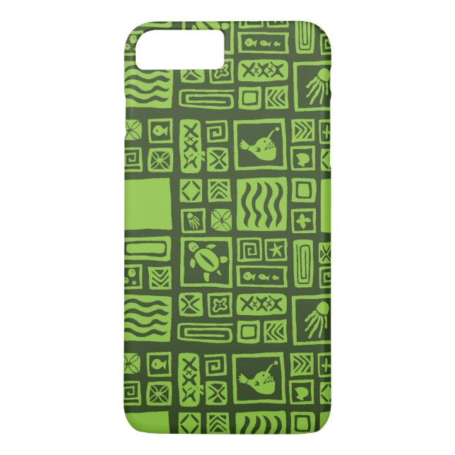 Tiki Pattern Case-Mate iPhone Case (Back)