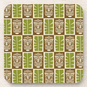 Tiki Pattern Coaster