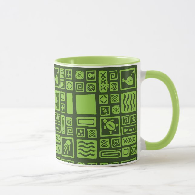 Tiki Pattern Mug (Right)