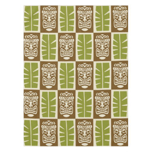 Tiki Pattern Tablecloth