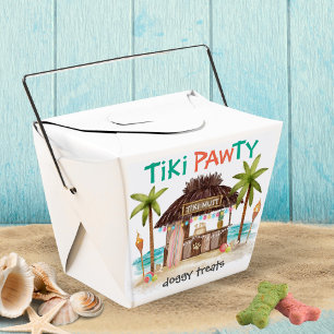 Tiki Pawty Tropical Dog Party Doggy Treats Favour Box