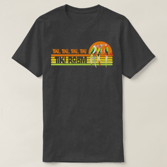 Tiki Room Vintage Retro T-Shirt (Design Front)