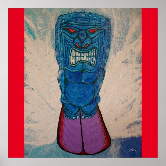 Tiki Surf King Ken Gauge Poster (Front)