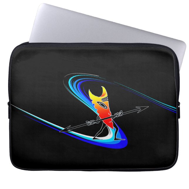 Tiki Surfer Laptop Sleeve (Front)
