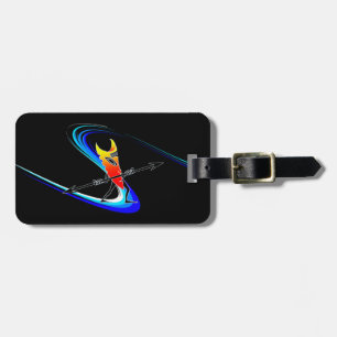 Tiki Surfer Luggage Tag