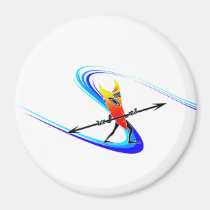 Tiki Surfer Magnet
