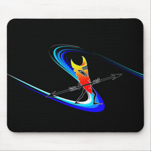 Tiki Surfer Mouse Pad