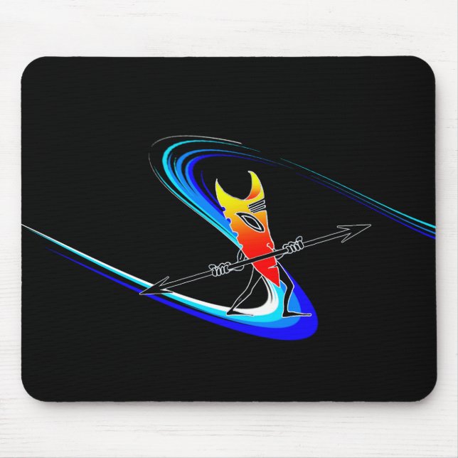 Tiki Surfer Mouse Pad (Front)