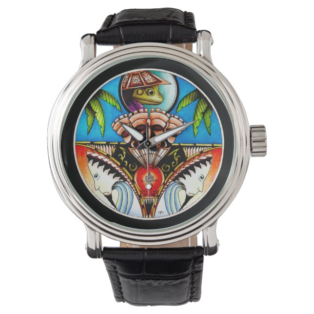 Tiki Tattoo Frog Watch (Front)