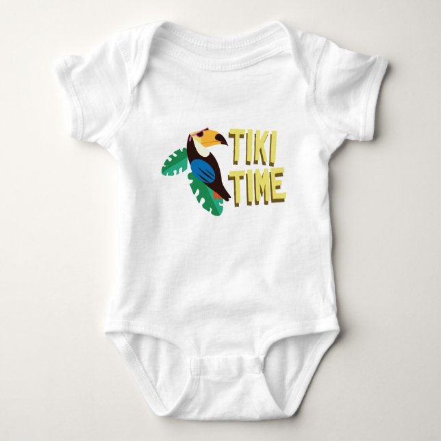 Tiki Time Baby Bodysuit (Front)