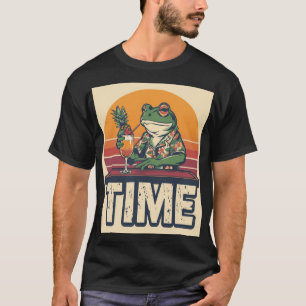 Tiki Time Frog Bartender Shirt