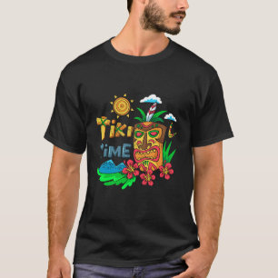 Tiki Time Hawaii Tee Aloha State Tribal Hawaiian T