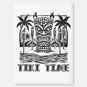 Tiki Time – Hawaiian Island Vibes Magnet