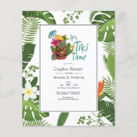Tiki Time Luau Summer Beach Couples Shower Invite