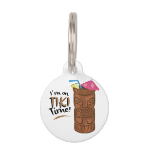 Tiki Time Pet Tag