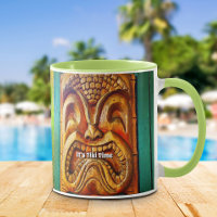 Tiki Time Tropical Vintage Retro Cool Fun Fierce