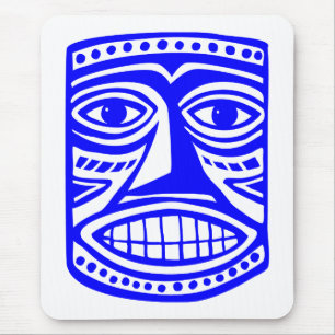 Tiki Toby - Blue Mouse Pad
