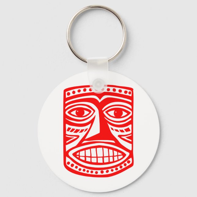 Tiki Toby - Red Key Ring (Front)