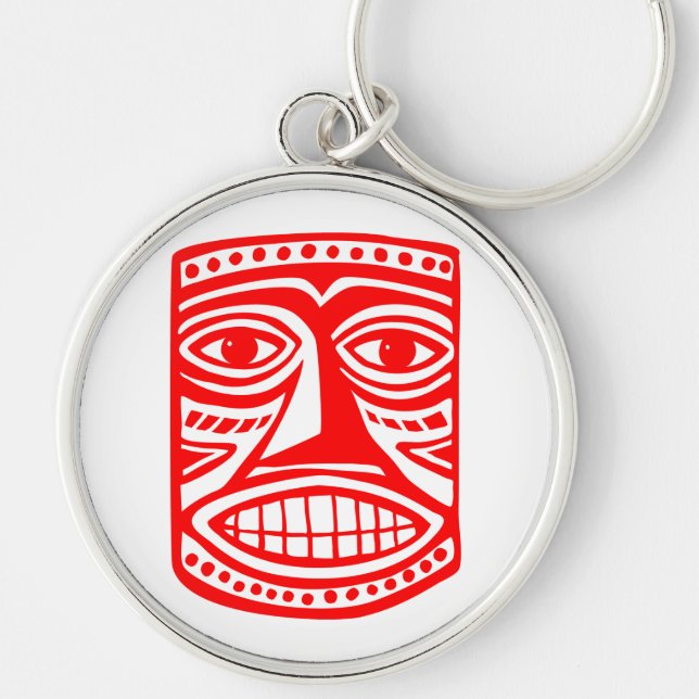 Tiki Toby - Red Key Ring (Front)