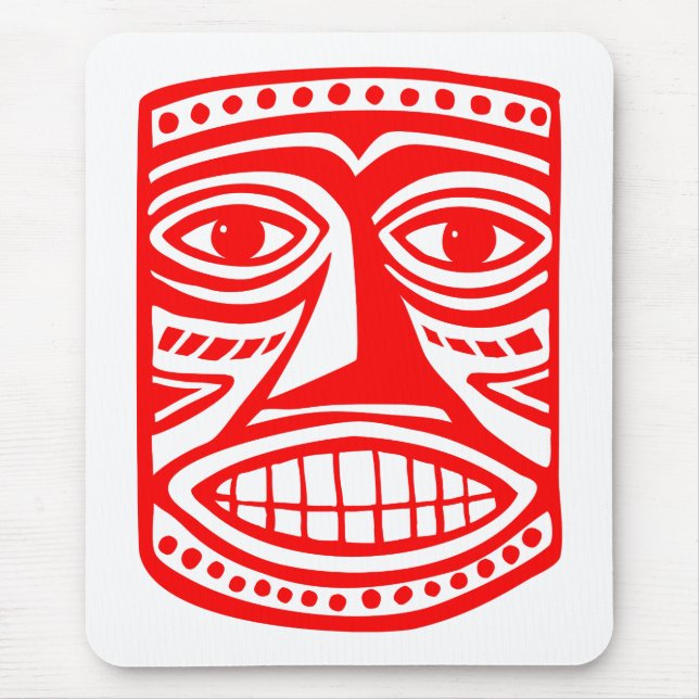 Tiki Toby - Red Mouse Pad (Front)