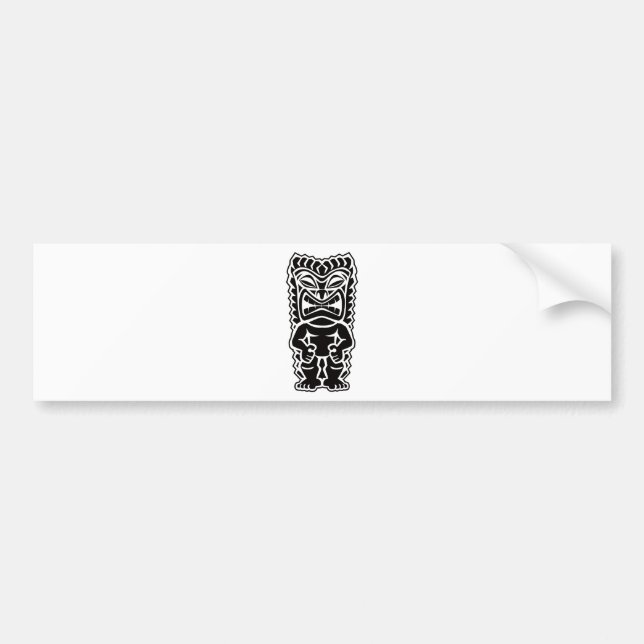 tiki totem bumper sticker (Front)