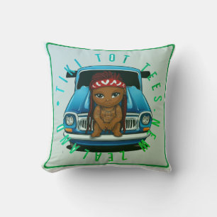 Tiki tots tees cushion
