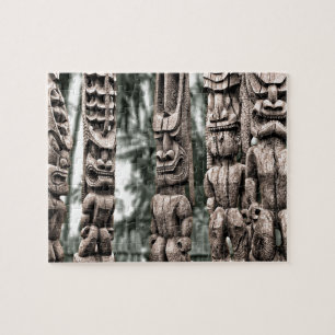 Tiki Tribal Council Jigsaw Puzzle