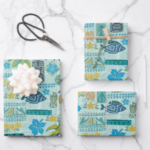Tiki Tropix Gift Wrap