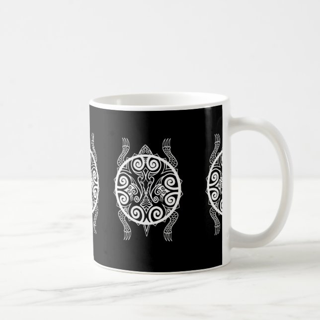 Tiki Turtle Tattoo Coffee Mug (Right)