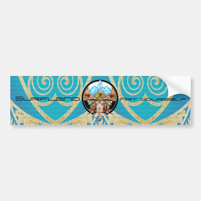 Tiki Village Bumper Sticker (Front)
