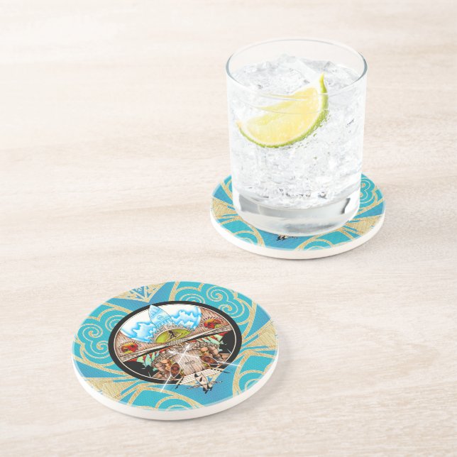 Tiki Village Coaster (Side)