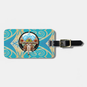 Tiki Village Luggage Tag