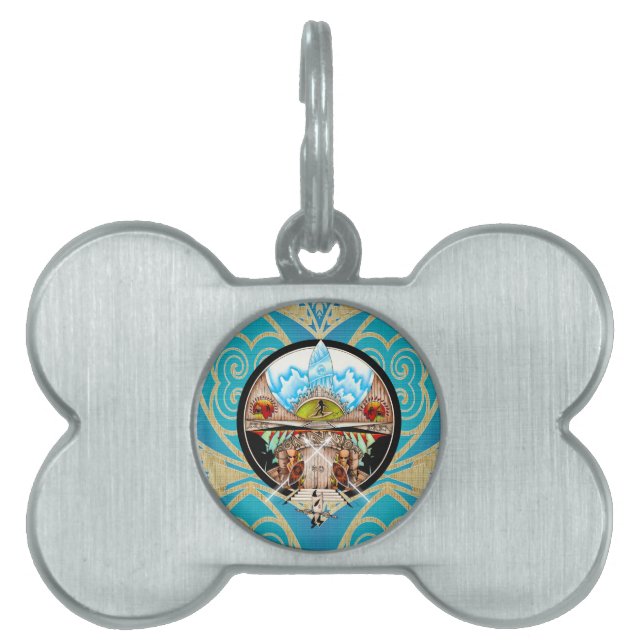 Tiki Village Pet ID Tag (Front)