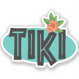 Tiki with Hibiscus Flower