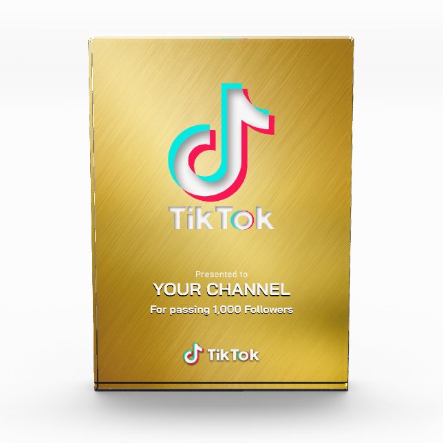 TikTok award custom channel Photo Block (Front)