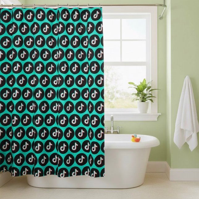 TikTok Shower Curtain (Creator Uploaded)