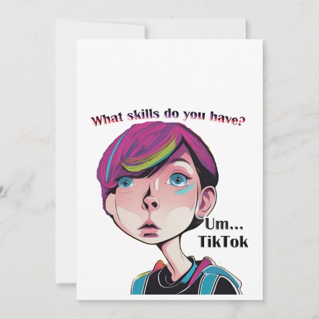 TikTok Teen Holiday Card (Front)