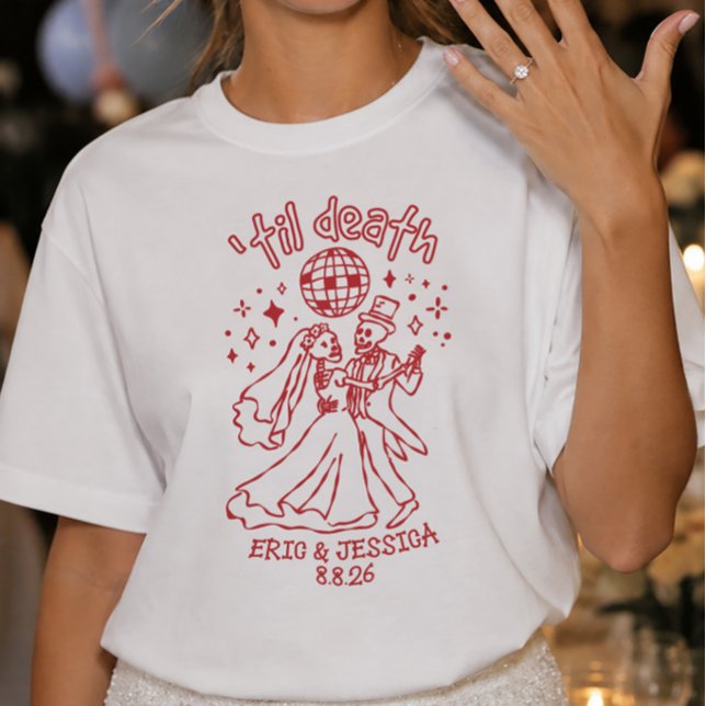 Til Death Custom Skeleton Couple Wedding Shirt (Creator Uploaded)
