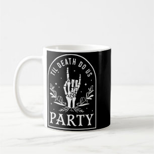 Til Death Do Party Retro Halloween Bachelorette Coffee Mug